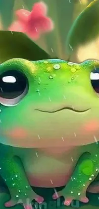 Frog Green Vertebrate Live Wallpaper
