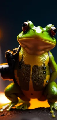 Frog Light Green Live Wallpaper