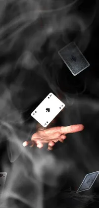 Gambling Gesture Black-and-white Live Wallpaper