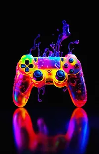 Game Controller Input Device Purple Live Wallpaper