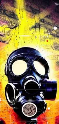 Gas Mask Font Paint Live Wallpaper