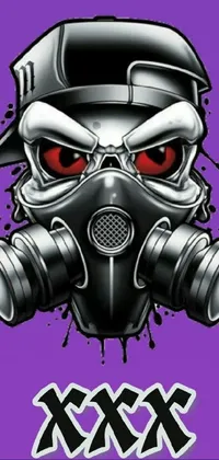 Gas Mask Font Poster Live Wallpaper