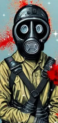Gas Mask Sleeve Hazmat Suit Live Wallpaper