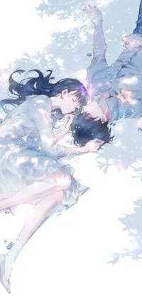 This beautiful live phone wallpaper features a tender and ethereal image