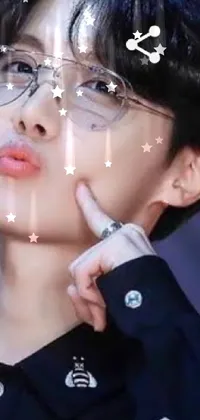 Glasses Face Lip Live Wallpaper