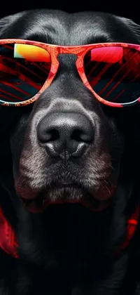 Glasses Goggles Dog Live Wallpaper