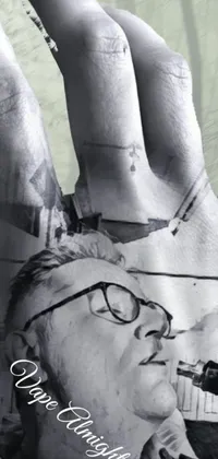 Glasses Hand Arm Live Wallpaper