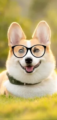 Glasses Head Dog Live Wallpaper