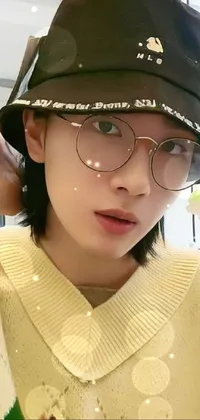 Glasses Lip Chin Live Wallpaper
