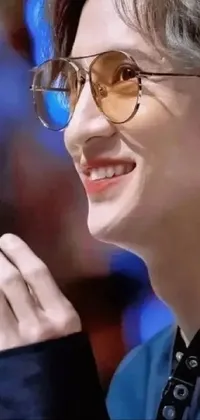 Glasses Lip Smile Live Wallpaper