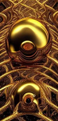 Gold Architecture Symmetry Live Wallpaper