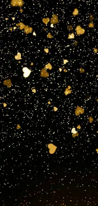 Gold Astronomical Object Pattern Live Wallpaper