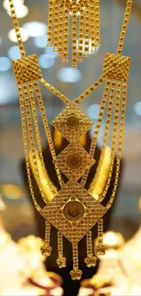 Gold Body Jewelry Ornament Live Wallpaper