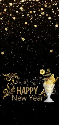 Gold Font Art Live Wallpaper