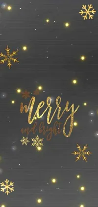 Gold Font Christmas Decoration Live Wallpaper