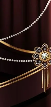 This live wallpaper for phones offers a close-up view of a stunning pearl necklace, with a beautiful rendering that creates a dreamlike effect