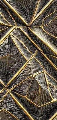 Gold Symmetry Rectangle Live Wallpaper