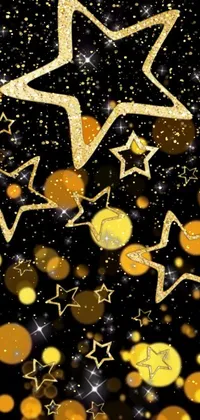 Gold Yellow Astronomical Object Live Wallpaper