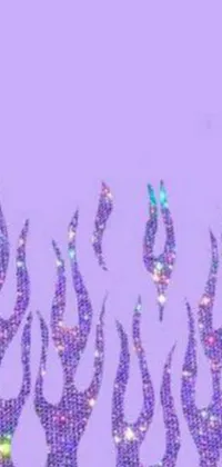 Grass Purple Violet Live Wallpaper