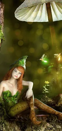 Experience the enchanting world of fairies with this mesmerizing phone live wallpaper