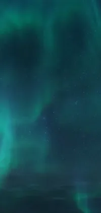 Green Aurora Sky Live Wallpaper