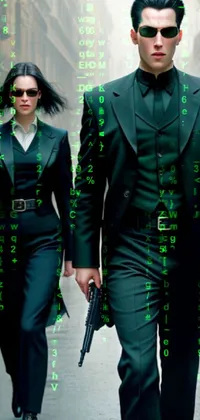 Green Black Sleeve Live Wallpaper
