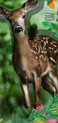 Green Deer Nature Live Wallpaper