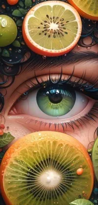 Green Eye Eyelash Live Wallpaper