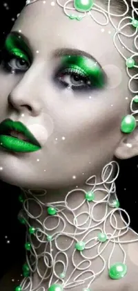 Green Face Chin Live Wallpaper