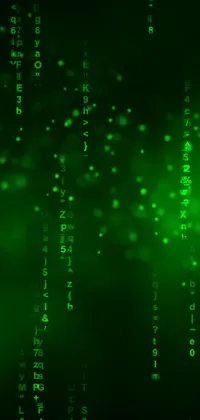 Green Font Technology Live Wallpaper