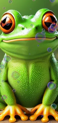 Green Frog Vertebrate Live Wallpaper