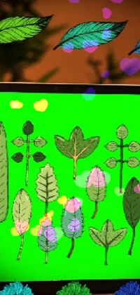 Green Leaf Organism Live Wallpaper