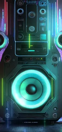 Green Light Audio Equipment Live Wallpaper