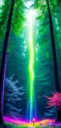 Green Light Nature Live Wallpaper