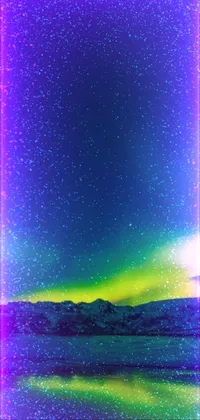 Green Light Sky Live Wallpaper