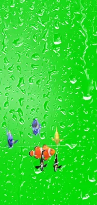 Green Liquid People In Nature Live Wallpaper