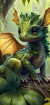 Green Mythical Creature Botany Live Wallpaper