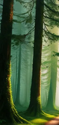 Green Natural Landscape Wood Live Wallpaper