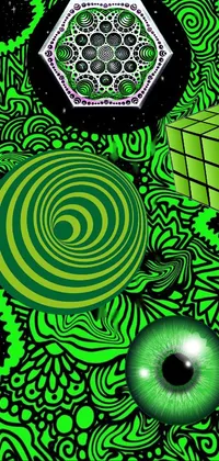 Green Organism Art Live Wallpaper