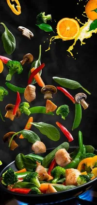 Green Organism Food Live Wallpaper