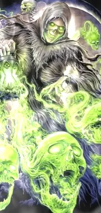 Green Organism Hulk Live Wallpaper