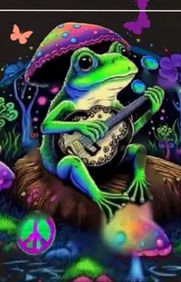 Green Organism True Frog Live Wallpaper