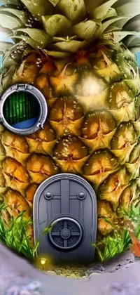 Green Pineapple Ananas Live Wallpaper