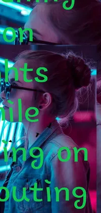 Download Quotes Neon Green Aesthetic Wallpaper