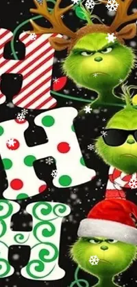 Green Textile Christmas Ornament Live Wallpaper