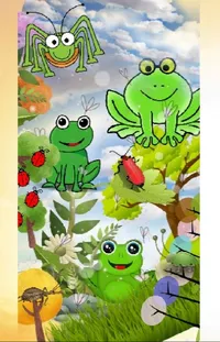 Green Vertebrate Cartoon Live Wallpaper
