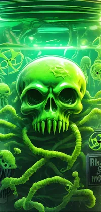 Green Vertebrate Organism Live Wallpaper