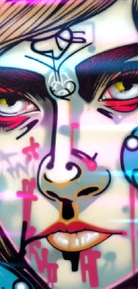 Graffiti face  Live Wallpaper