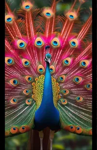 Hair Peafowl Bird Live Wallpaper