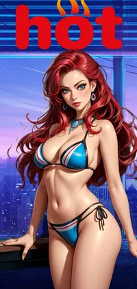 Hair Swimsuit Top Muscle Live Wallpaper
